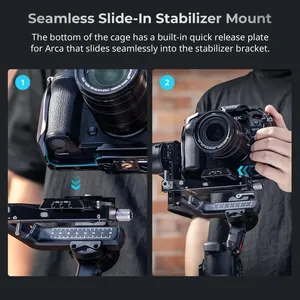 ชุดอุปกรณ์ปลดเร็ว HawkLock รุ่น 4825 สำหรับ <span class=keywords><strong>LUMIX</strong></span> <span class=keywords><strong>GH7</strong></span>/GH6 ชุดด้ามจับด้านบนและตัวหนีบสายเคเบิลสำหรับ USB-C - Product Image 5