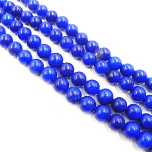 Stock barato venta al por mayor 10mm de moda <span class=keywords><strong>azul</strong></span> oscuro de piedras preciosas perlas naturales - Product Image 1