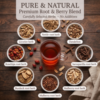 Tisane en vrac personnalisable 120g en sachet Doypack avec fenêtre transparente, mélange botanique naturel pour le bien-être quotidien, vente en gros