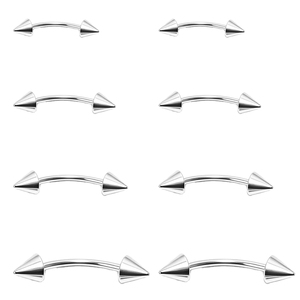 <span class=keywords><strong>Piercing</strong></span> pour sourcil en acier chirurgical, barbell incurvé, mini <span class=keywords><strong>anneau</strong></span> de sourcil, <span class=keywords><strong>labret</strong></span> <span class=keywords><strong>vertical</strong></span>, <span class=keywords><strong>anneau</strong></span> pour lèvre, oreille, rook, nombril - Product Image 1