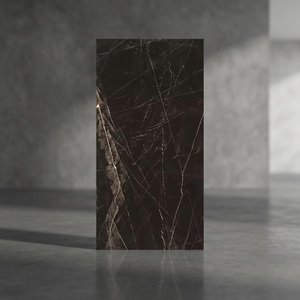 Azulejos de Porcelana Brillante con Diseño Italiano Pacific Coffee, 600x1200mm, Aspecto de Mármol, Premium para Piso y Pared - Product Image 2