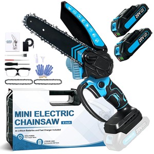 DIY Industrial OEM <b>Cordless</b> <b>Chainsaw</b> 6 Inch Lithium Battery Powered Hand Chain Saw for Wood Cutting Brushless Motor Pruning Shea - Product Image 1