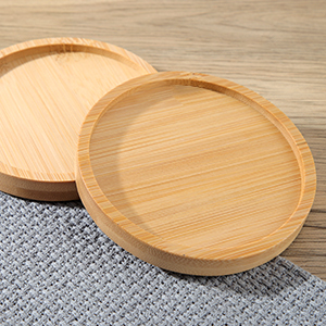 Juego de 6 Posavasos de Madera de Acacia Ecológicos de Lujo Antideslizantes con Soporte, Decoración Navideña para el Hogar y la Oficina, Alfombrillas para Mesa de Centro y Escritorio - Product Image 5
