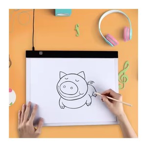 แผ่นไฟ LED สำหรับเด็กกระดานวาดภาพแบบแบนแผ่นป้องกันดวงตาแบบหรี่แสงได้ - Product Image 1