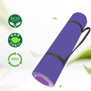 <span class=keywords><strong>Tapis</strong></span> <span class=keywords><strong>de</strong></span> <span class=keywords><strong>yoga</strong></span> <span class=keywords><strong>violet</strong></span> <span class=keywords><strong>de</strong></span> qualité supérieure <span class=keywords><strong>de</strong></span> 8mm d'épaisseur, matériau TPE haute densité avec logo personnalisé et couleur, <span class=keywords><strong>tapis</strong></span> écologique haute résilience - Product Image 1