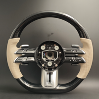 Volant en cuir blanc noir piano pour Mercedes BENZ W177 W247 C118 X118 W206 W213 C238 C257 W223 X223 A35 C43 A63 AMG