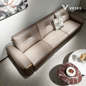 Canapé électrique moderne à trois places intégré, fabriqué en Chine à Foshan, avec télécommande, haut de gamme, de grande valeur, en cuir pleine fleur, meubles pour salon familial - Product Image 6