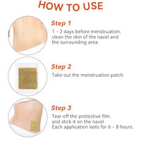 HODAF OEM Patch transdermique à base de plantes pour les règles, soulagement naturel des crampes pour femmes, 8*9cm, boîte de 6 pièces / Certifié CE/ISO