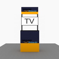 Cadre en aluminium durable de la publicité verrouillable Expo TV Stand Affichage de réception Comptoir d'exposition