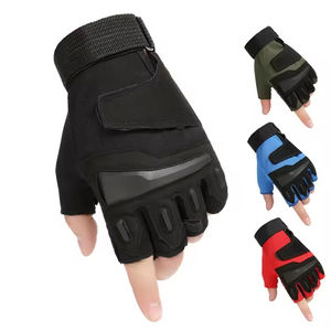 Guantes de Medio Dedo Transpirables Antideslizantes para Levantamiento de Pesas, Ciclismo y Fitness al Aire Libre, Unisex, con Logotipo Personalizado, de Poliéster, para Todas las Estaciones - Product Image 1
