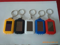 Senter Gantungan Kunci Tenaga Surya 3 LED Aluminium Mini Baterai Lithium Isi Ulang IP65 Lampu Darurat Daya Tahan 5 Jam