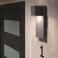 Lampe murale LED extérieure moderne en acier inoxydable, étanche, pour couloir, allée, cour, entrée, simple, 3000K, lumière chaude