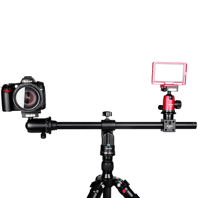 Manbily ZW02 Camera Tripod Extension Arm Rotatable External Multi-Angle Center Column Tripod Cross Center Column Horizontal Rod