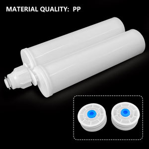 Cartucho de pegamento AB vacío de 400 ml 1:1, tubo de adhesivo epoxi de <span class=keywords><strong>dos</strong></span> componentes, <span class=keywords><strong>jeringa</strong></span> de doble barril <span class=keywords><strong>con</strong></span> pistón - Product Image 5