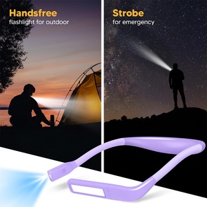 Luz de Lectura LED para el Cuello, Protección Ocular, 3000K/4000K/6000K, 80 Horas de Iluminación, Luz LED Recargable para el Cuello - Product Image 4