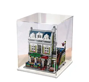 YGL Kotak Penyimpanan Kustom Jelas Koleksi Tahan Debu Akrilik Lego Etalase