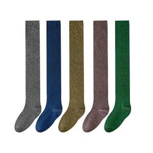 <span class=keywords><strong>Calze</strong></span> da festa multicolore alla moda, <span class=keywords><strong>calze</strong></span> sopra il ginocchio glitterate da donna, <span class=keywords><strong>calze</strong></span> lunghe fino alla coscia scintillanti e brillanti - Product Image 6