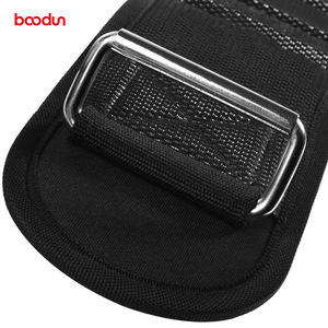 Bcodun Adjustable Waist Support Belt Nylon <b>Black</b> <b>Wrap</b> Around Weightlifting Fitness Lumbar Support Adult MLXL - Product Image 1