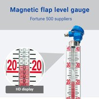 Transmetteur de niveau de liquide magnétique industriel, sortie de signal 4-20 mA, transmission à distance, jauge de niveau de réservoir en acier inoxydable