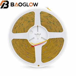 Bande LED COB à faible MOQ, 2,5 cm de large, coupable toutes les 3 lignes, sans chute de tension, 608D/m, DC24V, 14W/m, PCB électroplaqué 8/10mm, lumière réglable 2700K-6500K - Product Image 2