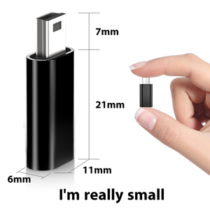 Adaptador de Tipo C a Mini USB, Carga Rápida, Transferencia de Datos, <span class=keywords><strong>Convertidor</strong></span> de USB C Hembra a Mini USB Macho para Cámaras, <span class=keywords><strong>MP3</strong></span>, <span class=keywords><strong>MP4</strong></span>, PSP, GPS, Radio - Product Image 3