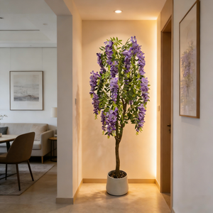 <span class=keywords><strong>Albero</strong></span> di Fiori di Glicine per Decorazioni Matrimoniali, <span class=keywords><strong>Albero</strong></span> di Fiori Artificiale per Interni ed Esterni, Paesaggistica <span class=keywords><strong>da</strong></span> <span class=keywords><strong>Giardino</strong></span> - Product Image 3