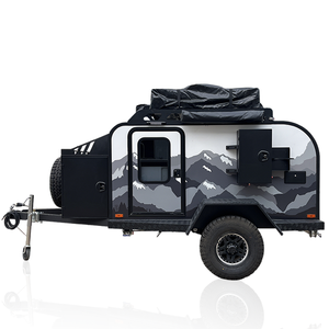 Sang Trọng Trọng Trọng Lượng Nhẹ Nhôm Sợi Thủy Tinh Mini RV Cho Ngoài Trời Cắm Trại <span class=keywords><strong>2</strong></span>-Người Mini Offroad Caravan Du Lịch Trailer Sản Xuất Tại Trung Quốc - Product Image 6
