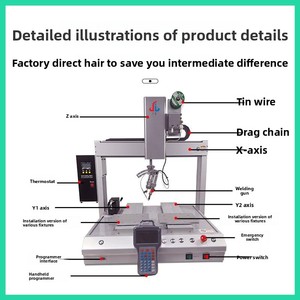 Máy hàn điểm tự động hoàn toàn của nhà sản xuất, sử dụng đèn LED, cáp USB, mạch in, hàn kéo thiếc cho mạch <span class=keywords><strong>PCB</strong></span> - Product Image 2