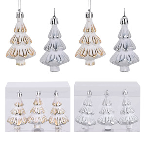 Nuevo Adorno Navideño Retro Blanco de 8CM, Pequeños Adornos Colgantes Festivos para Árbol de Navidad y Decoraciones para Árboles - Product Image 6