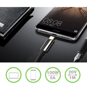 สาย Super Speed USB 4.0 ชนิด Type C to Type C ยาว 1.2 เมตร หุ้มด้วยไนลอน ฟังก์ชั่นอัจฉริยะ รองรับกระแสไฟ 6A สำหรับคอมพิวเตอร์ Android ผลิตจากโลหะผสมสังกะสี - Product Image 5