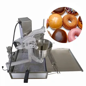 Yaygın kullanılan endüstriyel Mini çörek makinesi otomatik maya çörek makinesi düşük bütçe çörek meyilli dağıtıcı