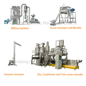 Extrudeuse automatique professionnelle pour aliments pour animaux de compagnie, grande capacité 500 kg/h, pour chats, poissons et chiens, ligne de traitement d'extrusion d'aliments neuve et d'occasion - Product Image 4