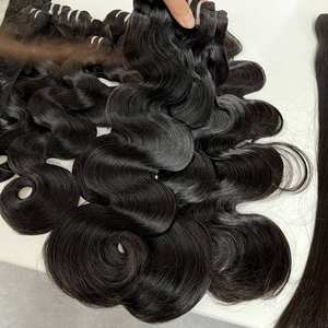 Bellishe Body Wave indien cambodgien vente en gros paquets de cheveux ondulés vierges Remy en vrac blond <span class=keywords><strong>613</strong></span> paquets de cheveux humains bruts de vague de corps - Product Image 4