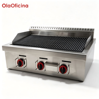 Gril au gaz GPL commercial TG766-M TG767-L, gril de comptoir au gaz pour les commerces alimentaires