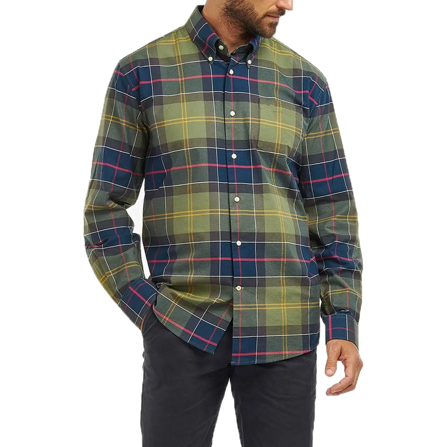 Custom Logo Spring Autumn Flannel Shirts Long Sleeve USA Size Flannel Shirts For Men