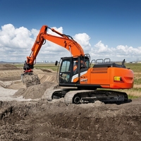Excavatrice sur chenilles ZX210-6A de 21 tonnes, moteur 128,4 kW, godet de 0,91 m³, pour travaux de terrassement professionnels, usage général moyen