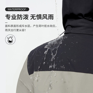 Ropa de Trabajo para Exteriores, Chaqueta de Montañismo 3 en 1 Desmontable, Resistente al Viento y al Frío, Unisex, Manga Larga, Relleno de Poliéster - Product Image 2