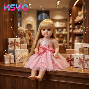 Poupées Reborn Réalistes MSYO Fashion de 22 Pouces, Modèle Bébé en Vinyle Souple, Vêtements pour Filles, Cadeaux de Bienvenue, Durables et Faits à la Main - Product Image 1