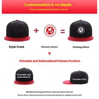 Gorra de Béisbol Personalizable para Hombre, Estilo Hip-Hop Urbano, Visera Plana, Ajustable, Bordado 3D, Cierre a Presión, Fabricante, Venta al Por Mayor