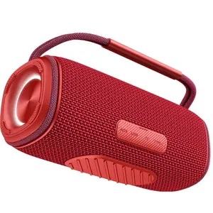 Logo OEM Speaker Nirkabel Kuat Suara Bass Dalam 20W RGB Tahan Air Portabel Luar Ruangan Bluetooth TWS Audio Speaker