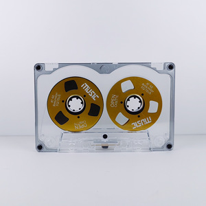 Casete de Audio Transparente de 50 Minutos, Bobinas Doradas, Plateadas y Rosas, Retro, Coleccionable, Grabable, de Plástico ABS - Product Image 2