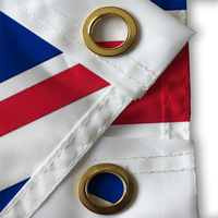 Drapeau personnalisé Flagnshow avec logo, impression recto-verso, drapeau d'Haïti, taille personnalisée, 100% polyester, drapeau haïtien