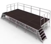 Escenarios para Bodas ESI, Podio para Conciertos, Plataforma de Escenario de Aluminio Resistente para Conciertos y Eventos Escolares
