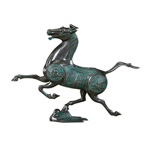 Figura de Caballo de Latón Copper World, Verde Antiguo, Hecho a Mano, Cuatro Caballos Divinos, Decoración para el Hogar u Oficina, Regalo - Product Image 4