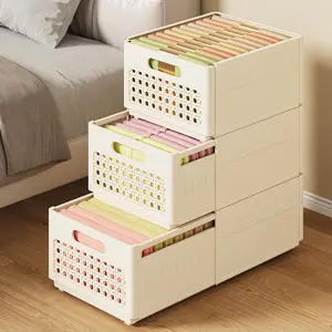 Gabinetes de almacenamiento profundo para cocina casera, cajas organizadoras retráctiles de ángulo recto, mesas de plástico, cestas de almacenamiento, cosméticos