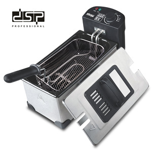 เครื่องทอดไฟฟ้า DSP Professional ขนาด 3 ลิตร 2200 วัตต์ ทำจากสแตนเลส พร้อมตะกร้า สำหรับทำอาหารที่บ้าน - Product Image 1