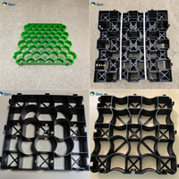 Grilles de pelouse d'herbe de pavage en plastique HDPE grille de H38-68mm personnalisée pour allée jardin pente barrage parking verdissement personnalisé pavé d'herbe