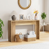 Console en bois massif de style français, longue table d'entrée, table de couloir, table derrière le canapé, bois clair, 2 couleurs, vente en gros directe d'usine