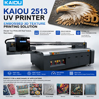 Kaiou Digitaler 3D UV-Flachbettdrucker mit Ricoh-Druckkopf für Karten, Glas, Keramikfliesen, Acryl, Holz und Metall – Modell 2513