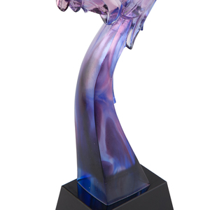 Nuovo Design Trofeo a Forma di Cuore in Cristallo Liuli Personalizzato Incisione a Cuore Premio Ecologico Sabbiato per Souvenir e Beneficenza - Product Image 4